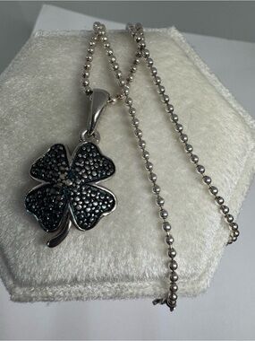 925 Sterling Silver Italy Chain Necklace with Silver Pendant 60cm 6g